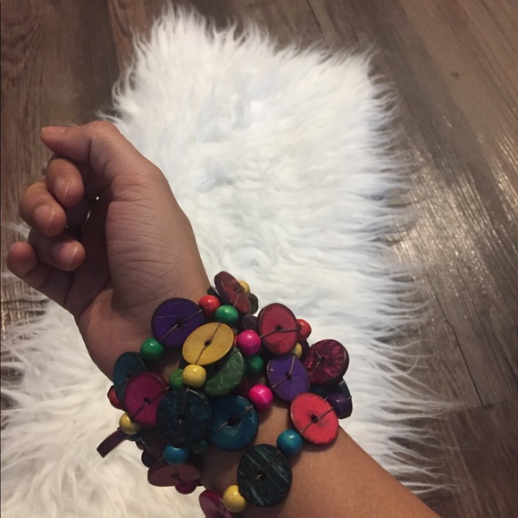 Wooden colorful necklace multipurpose - Picture 5 of 5